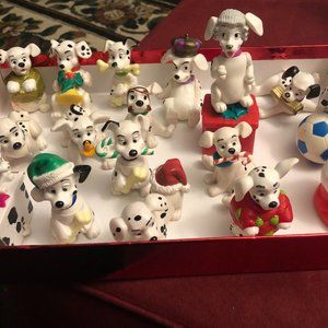 Dalmation Puppies 18  Figurines 9 Christmas 1 Granny Disney
